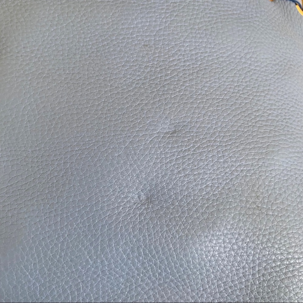 Cole Haan light blue pebble leather hobo bucket single strap crossbody bag - Picture 6 of 10